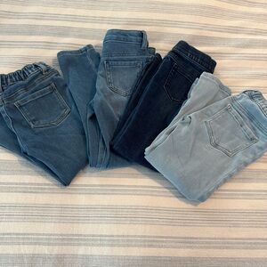 Toddler Girl Jeans Bundle - 5 Pairs of Jeans, size 5T (various brands)